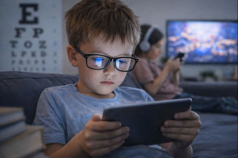 Miopia infantil não é só genética: por que telas, rotina e hábitos estão mudando a visão das crianças